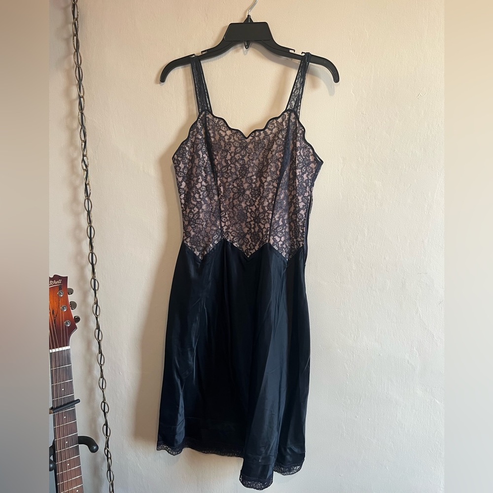 Vintage 60s Barbizon Lace Slip Dress